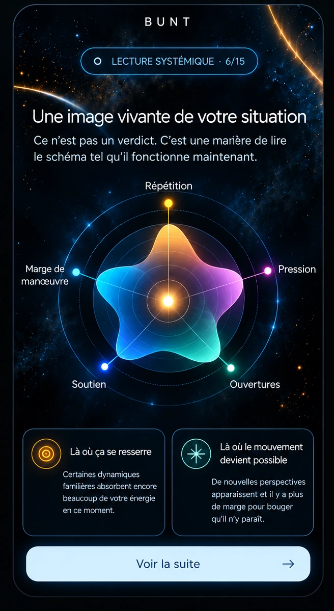 Écran BUNT de lecture systémique en français